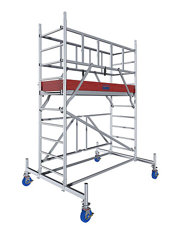 KRAUSE Rusztowanie aluminiowe PROTEC XS wys.rob. 3,80m | system GUARDMATIC